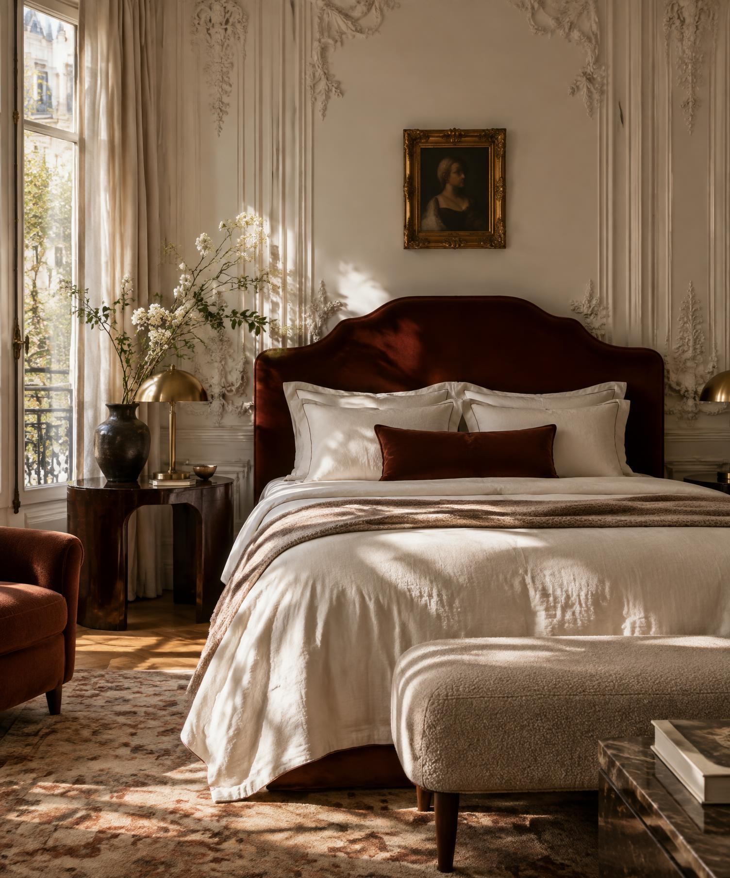 An imagined Maison Viorne guest room